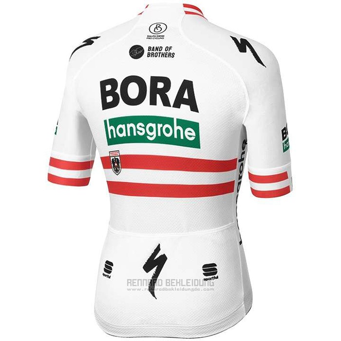 2020 Fahrradbekleidung Bora Champion Osterreich Trikot Kurzarm und Tragerhose - zum Schließen ins Bild klicken